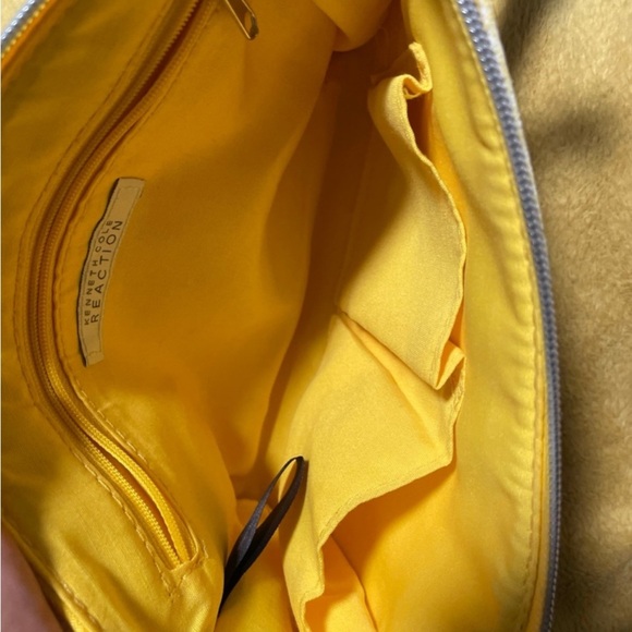 Kenneth Cole Reaction Striped Yellow Crossbody Bag - Picture 3 of 3